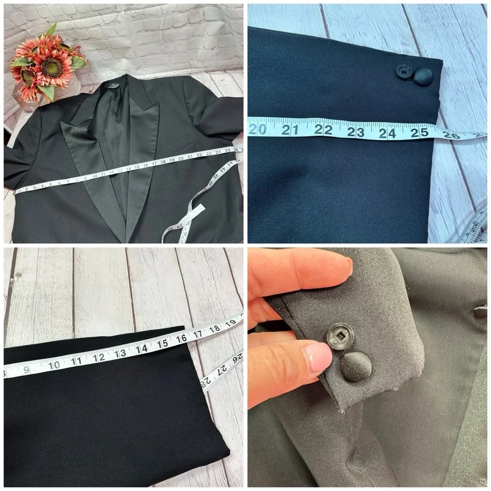 F.W.I. formal wear international Black Tuxedo cosplay costume formal wedding